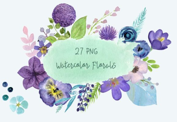 27 Watercolor Florals Clip Art Bundle Review