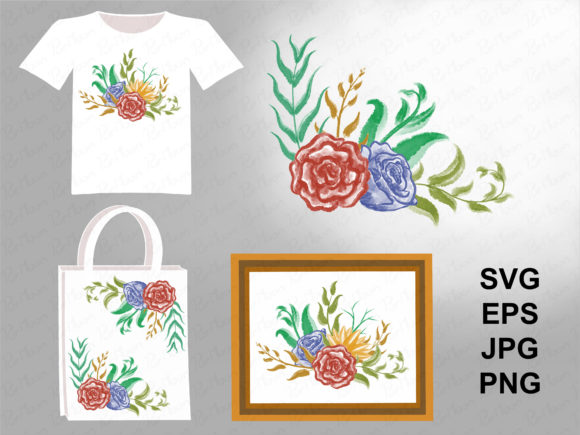 Floral Watercolor Illustrations for Crafters