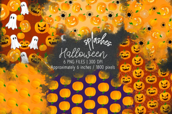 Halloween Watercolor Splashes 07: Illustrations Review