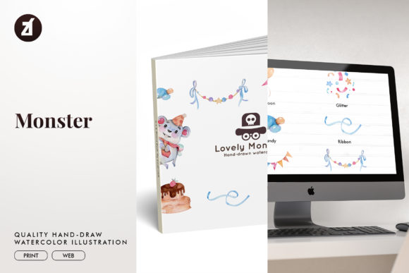 Lovely Monsters Watercolor Illustrations Review