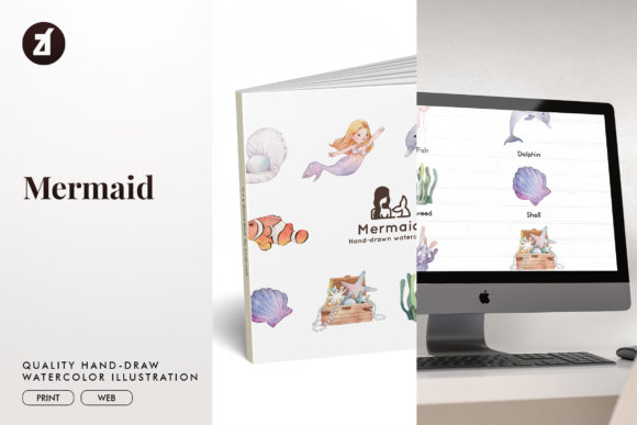 Mermaid Watercolor Illustration Review