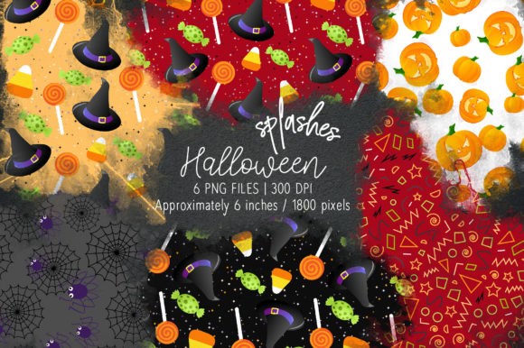 Review: Halloween Watercolor Splashes 15