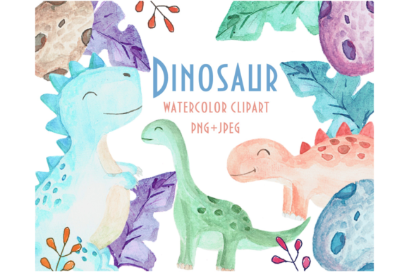 Watercolor Dinosaur Illustrations Review