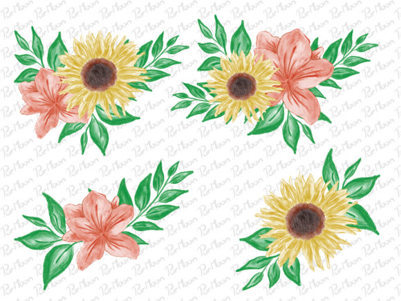 Watercolor Flower Floral Illustrations Review